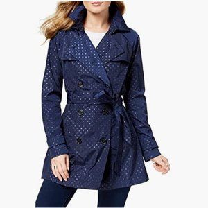 MICHAEL Michael Kors Women's Packable Trench Coat True Navy